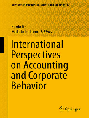 cover image of International Perspectives on Accounting and Corporate Behavior